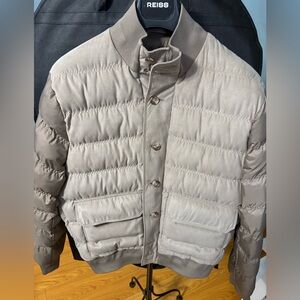 Reiss Marsian Patch-Pocket Alcantara Jacket NWOT